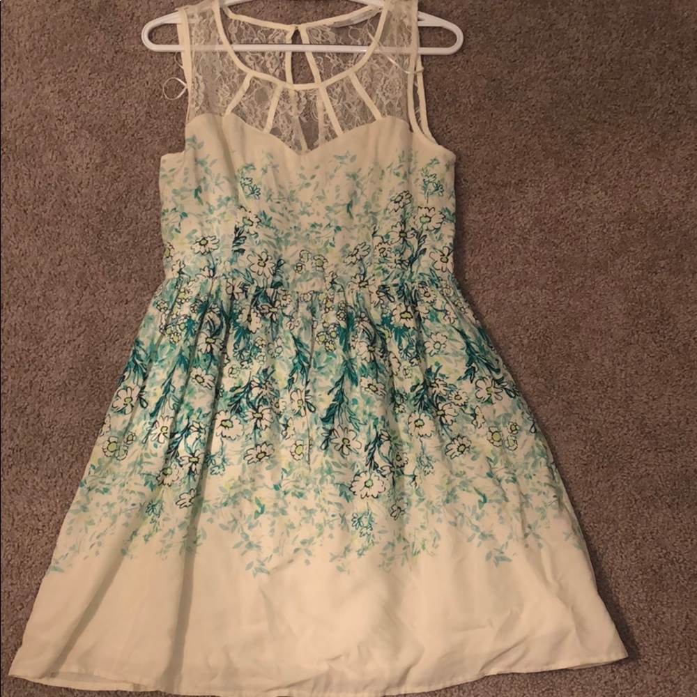 A floral print dress